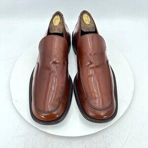 Gucci Men UK 9.5D US 10D Brown Leather Slip On Penny Loafer Dress Shoes